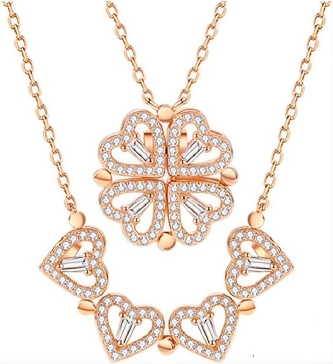 Collar Trebol Corazón + ENVIO GRATIS