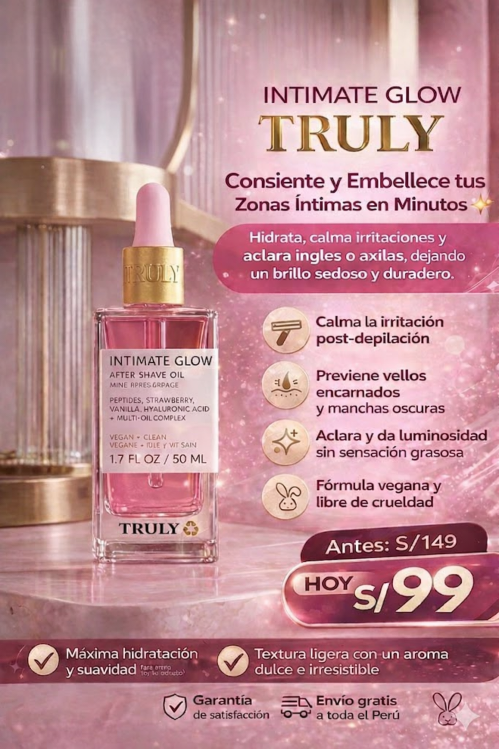 Intimate Glow  TRULY - ENVIO GRATIS