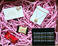 Colección Luz y Suerte  - Collar Trébol + Anillo Girasol - ENVIO GRATIS